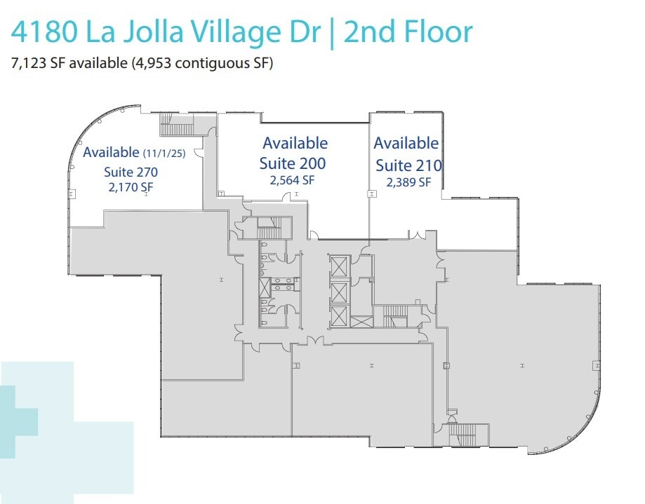 4180 La Jolla Village Dr, La Jolla, CA à louer Plan d’étage– Image 1 sur 3