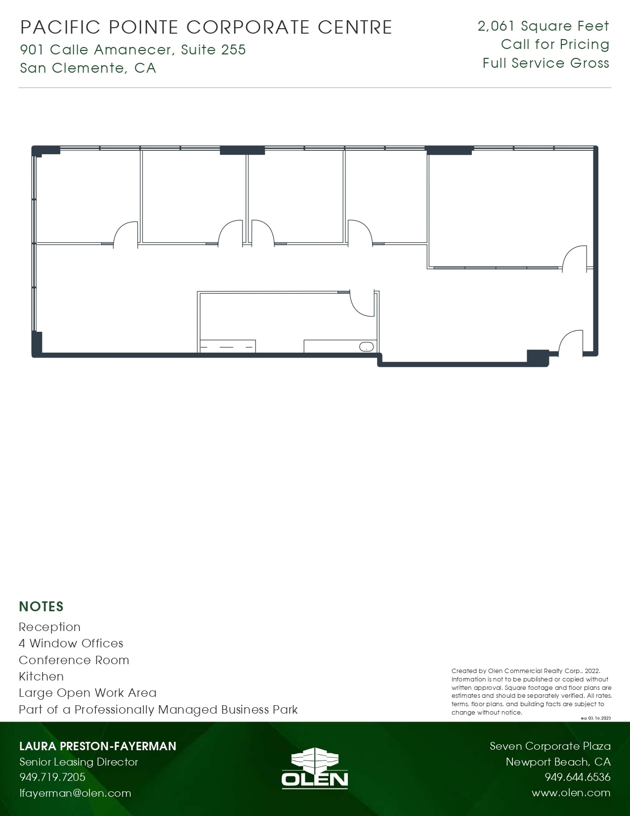 901 Calle Amanecer, San Clemente, CA à louer Plan d’étage– Image 1 sur 1