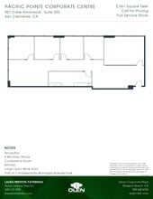 901 Calle Amanecer, San Clemente, CA à louer Plan d’étage– Image 1 sur 1