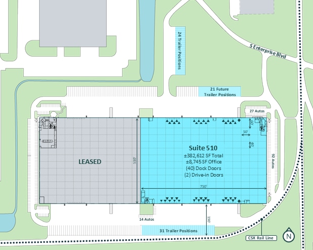 510 S Enterprise Blvd, Lebanon, IN à louer - Plan de site – Image 3 sur 4