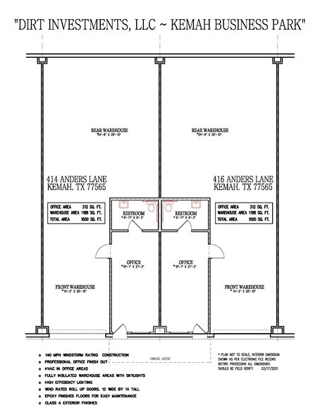 414-428 Anders Ln, Kemah, TX à louer - Photo de l’immeuble – Image 2 sur 7