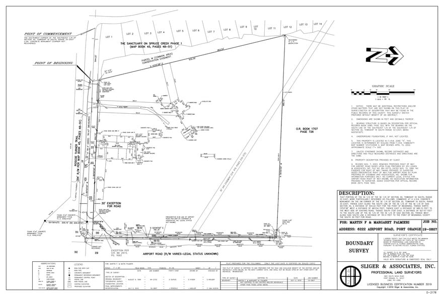 6222 S Williamson Blvd, Port Orange, FL à vendre - Plan cadastral – Image 2 sur 12