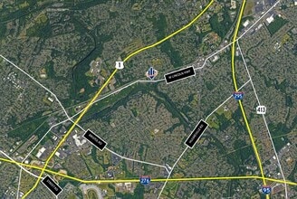 900 W Lincoln Hwy, Langhorne, PA - VUE AÉRIENNE  vue de carte