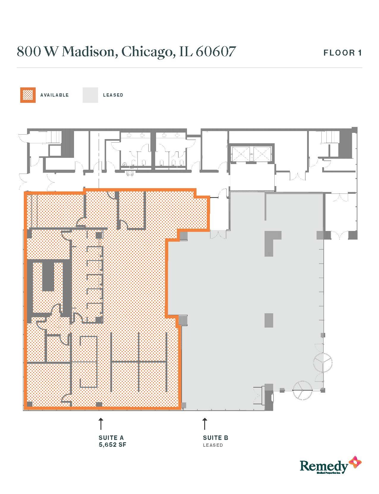 800-810 W Madison St, Chicago, IL à louer Plan d’étage– Image 1 sur 1