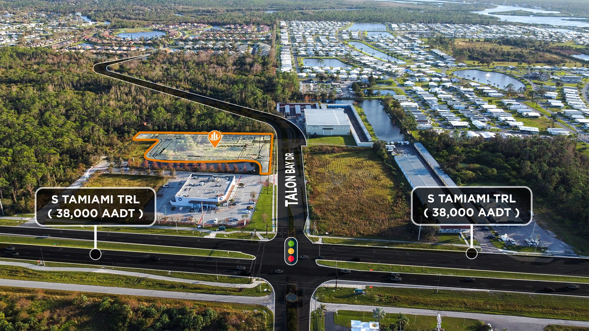 6040 Talon Bay Dr, North Port, FL à vendre Aérien– Image 1 sur 8
