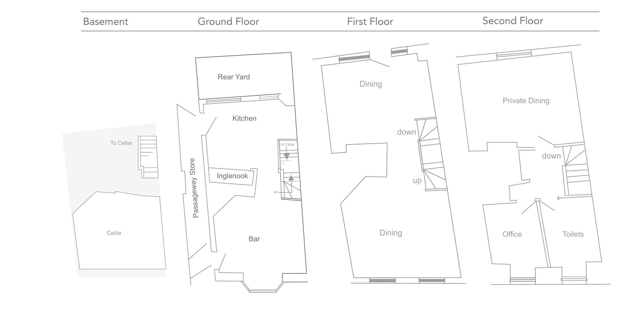 No. 9 Church St, Stratford Upon Avon à louer Plan d’étage– Image 1 sur 1