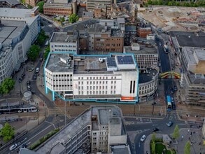 Haymarket, Sheffield, SYK - VUE AÉRIENNE vue de carte