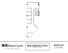 8600 Freeport Pky, Irving, TX à louer Plan d’étage– Image 1 sur 1