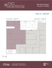 2120 Montrose Blvd, Houston, TX à louer Plan d’étage– Image 1 sur 1