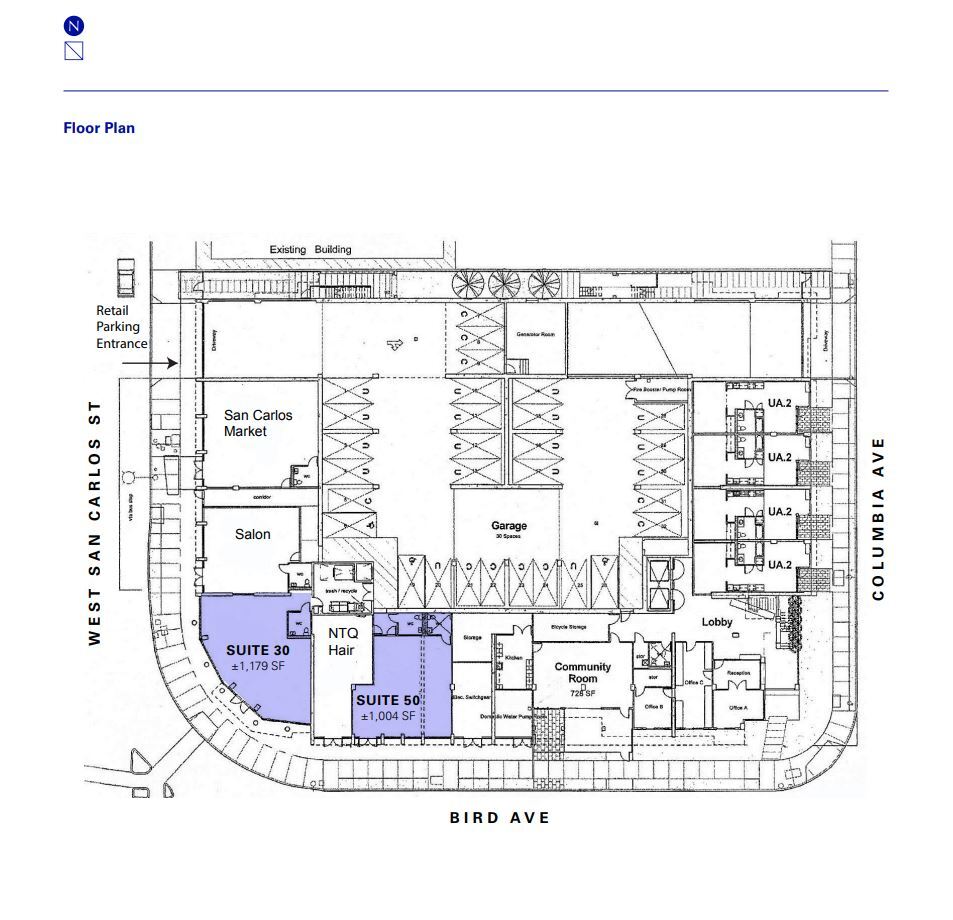 350 Barack Obama Blvd, San Jose, CA à louer Plan d’étage– Image 1 sur 1