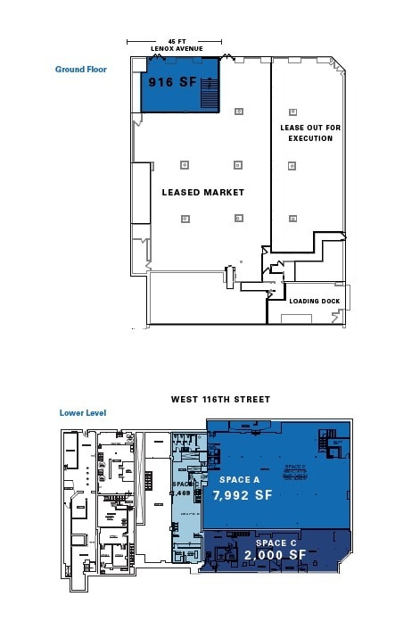 125 Lenox Ave, New York, NY à louer Plan d’étage– Image 1 sur 1