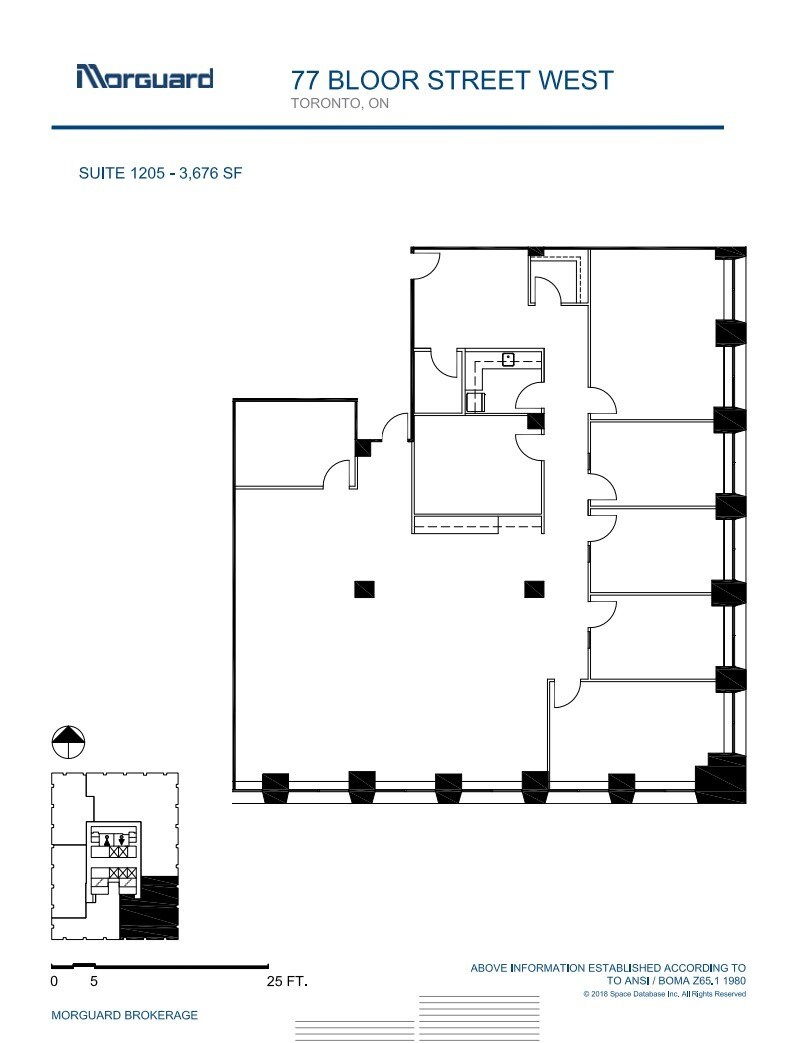 77 Bloor St W, Toronto, ON à louer Plan d’étage– Image 1 sur 1