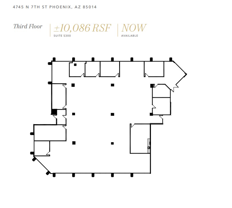 4745 N 7th St, Phoenix, AZ à louer Plan d’étage– Image 1 sur 1