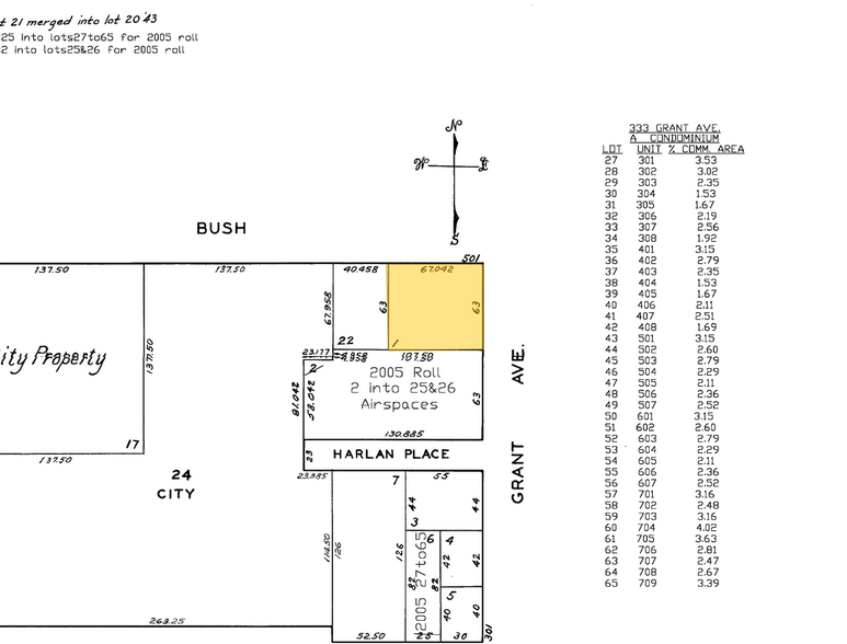 365 Grant Ave, San Francisco, CA à louer - Plan cadastral – Image 3 sur 3