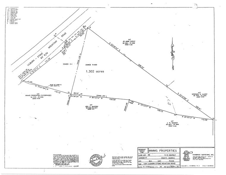 5314 Liburn Stone Mountain Rd, Lilburn, GA à vendre - Plan cadastral – Image 2 sur 4