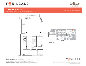 2973 W 7th St, Fort Worth, TX à louer Plan d’étage– Image 1 sur 6