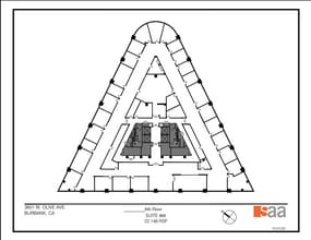3601 W Olive Ave, Burbank, CA à louer Plan d’étage– Image 1 sur 1