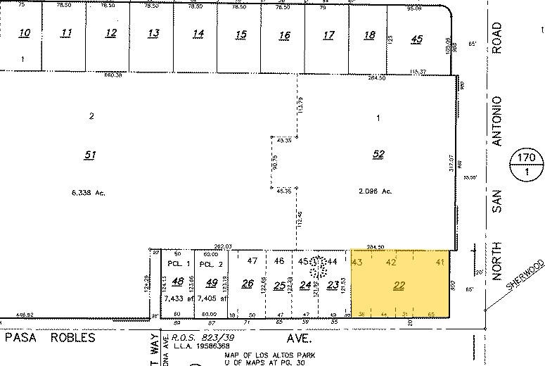 900 N San Antonio Rd, Los Altos, CA à louer - Plan cadastral – Image 2 sur 3