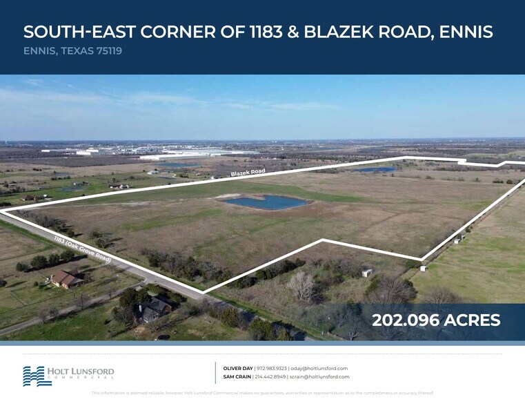 SEC FM 1183 & Blazek Rd, Ennis, TX à vendre - Photo de l’immeuble – Image 1 sur 2