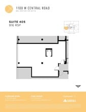 1100 W Central Rd, Arlington Heights, IL à louer Plan d’étage– Image 1 sur 1