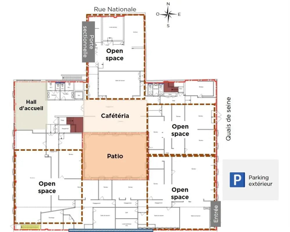 7 Rue Nationale, Boulogne-Billancourt à vendre Plan d’étage– Image 1 sur 1