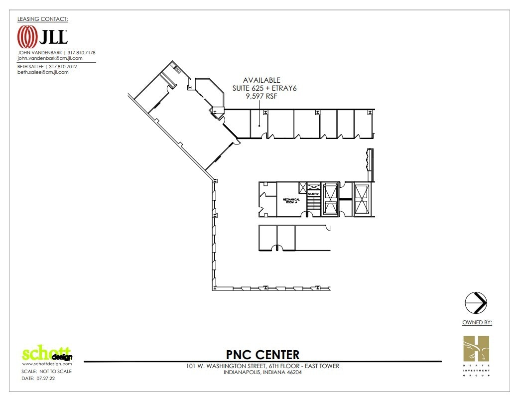 101-115 W Washington St, Indianapolis, IN à louer Plan d’étage– Image 1 sur 1