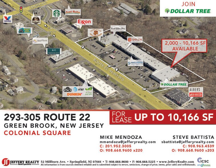 299 US Highway 22, Green Brook, NJ à louer - Photo de l’immeuble – Image 1 sur 3