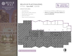 10500 NE 8th St, Bellevue, WA à louer Plan d’étage– Image 2 sur 2