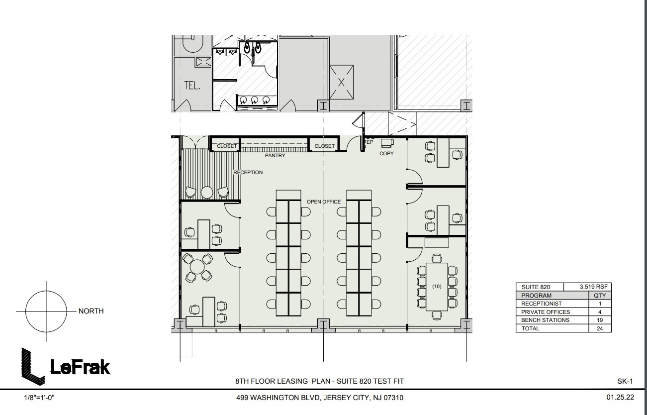 499 Washington Blvd, Jersey City, NJ à louer Plan d’étage– Image 1 sur 1