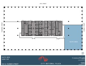 515 S Flower St, Los Angeles, CA à louer Plan d’étage– Image 1 sur 1