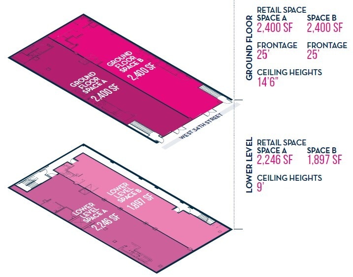 25-29 W 34th St, New York, NY à louer Plan d’étage– Image 1 sur 1