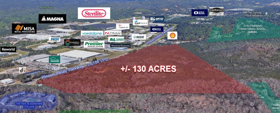 3301-3801 Pinson Valley Pky, Birmingham, AL à vendre - Aérien – Image 1 sur 3