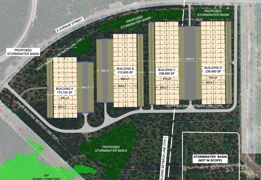K Ave, West Columbia, SC à vendre - Plan de site – Image 2 sur 7