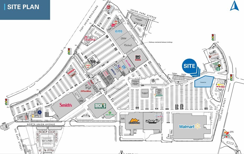 7200 S 1300 E, Midvale, UT à louer - Plan de site – Image 2 sur 2