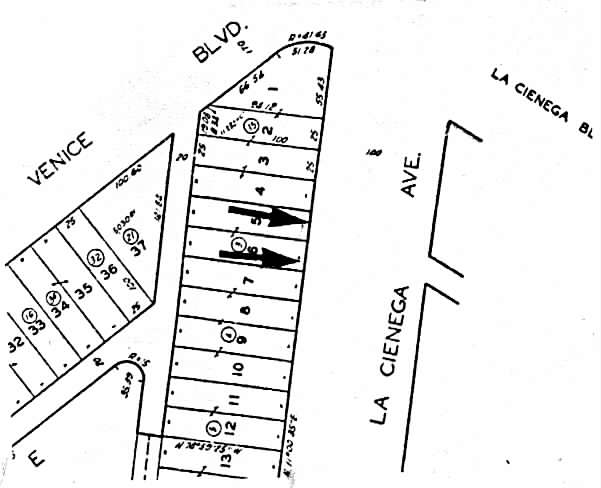 2627 S La Cienega Blvd, Los Angeles, CA à vendre - Plan cadastral – Image 2 sur 2