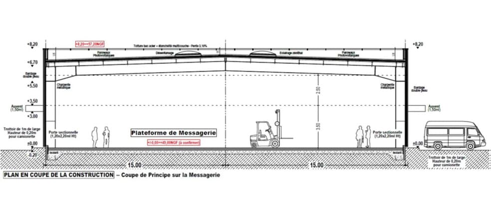 Industriel/Logistique dans Rennes à louer - Plan d’étage – Image 3 sur 4