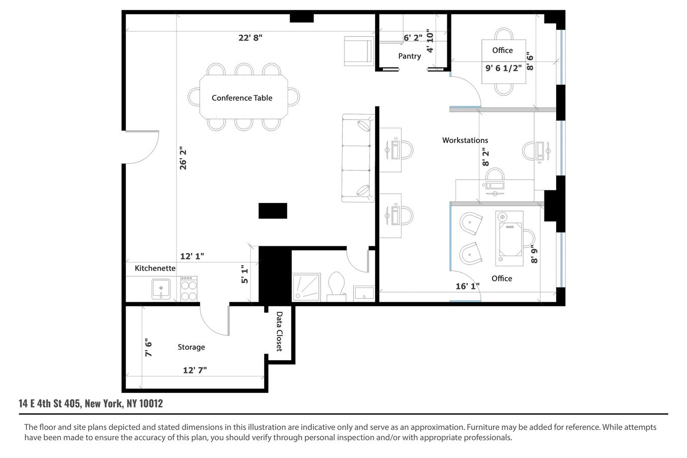 14 E 4th St, New York, NY 10012 - Lot 405 - - Plan d’étage - Image 2 of 21