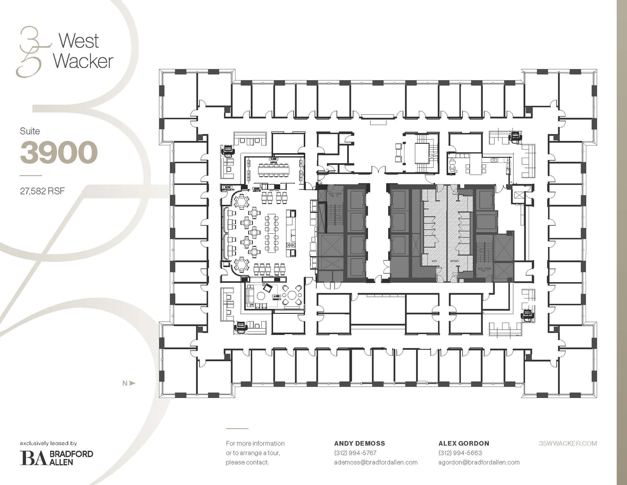 35 W Wacker Dr, Chicago, IL à louer Plan d’étage– Image 1 sur 6