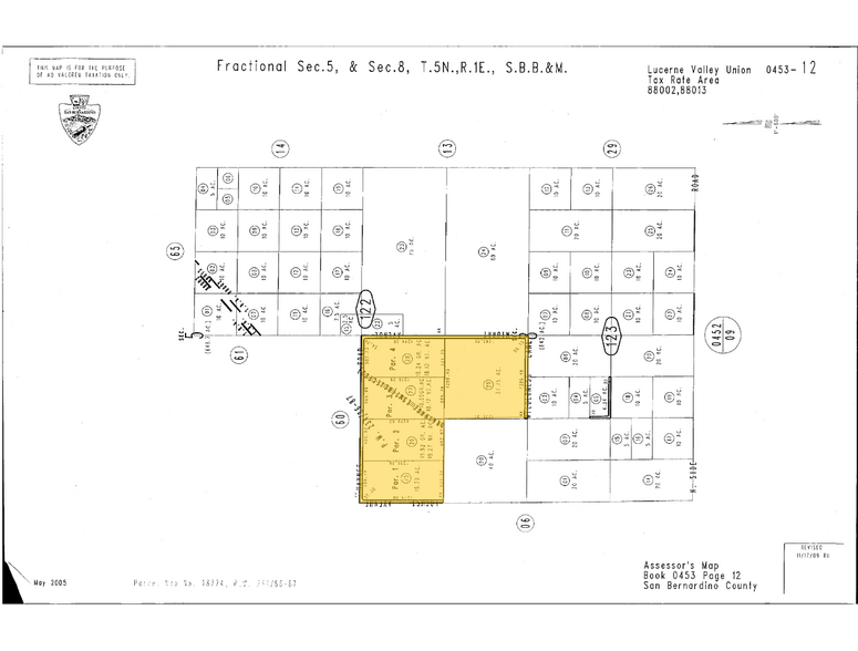 Haynes Rd, Lucerne Valley, CA à vendre - Plan cadastral – Image 2 sur 2