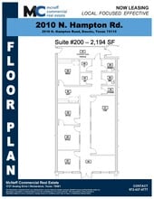 2010 N Hampton Rd, DeSoto, TX à louer Plan d’étage– Image 1 sur 5