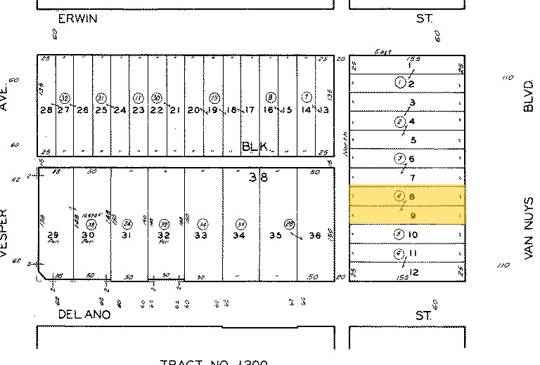 6209-6211 Van Nuys Blvd, Van Nuys, CA à louer - Plan cadastral – Image 2 sur 2