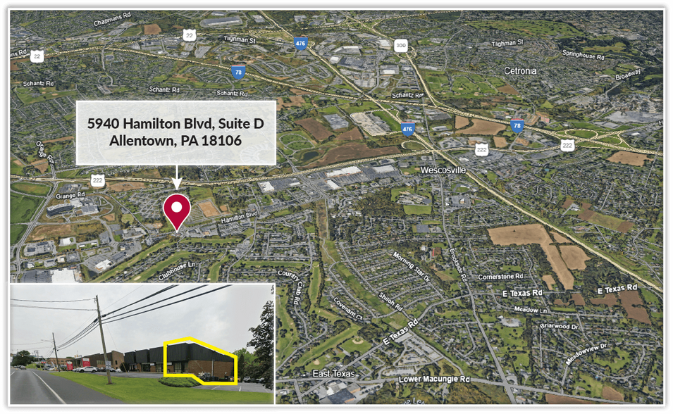 5940 Hamilton Blvd, Allentown, PA à louer - Aérien – Image 2 sur 3