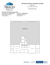 3159-3169 Red Hill Ave, Costa Mesa, CA à louer Plan d’étage– Image 1 sur 1