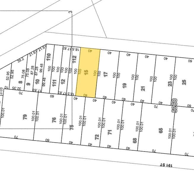 3412 192nd St, Flushing, NY à louer - Plan cadastral – Image 2 sur 7