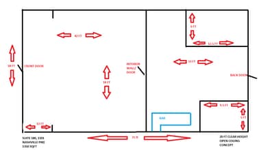 1101 Nashville Pike, Gallatin, TN à louer Plan d’étage– Image 2 sur 6