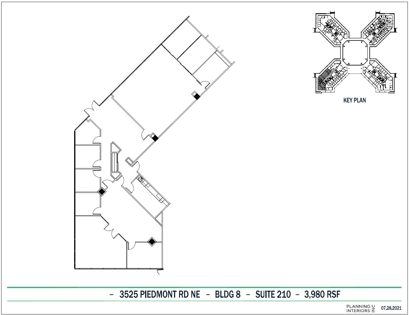 3495 Piedmont Rd NE, Atlanta, GA à louer Plan d’étage– Image 1 sur 2