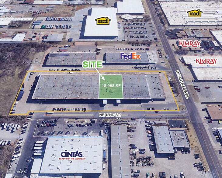 28 NE 42nd St, Oklahoma City, OK à louer - Aérien – Image 2 sur 2