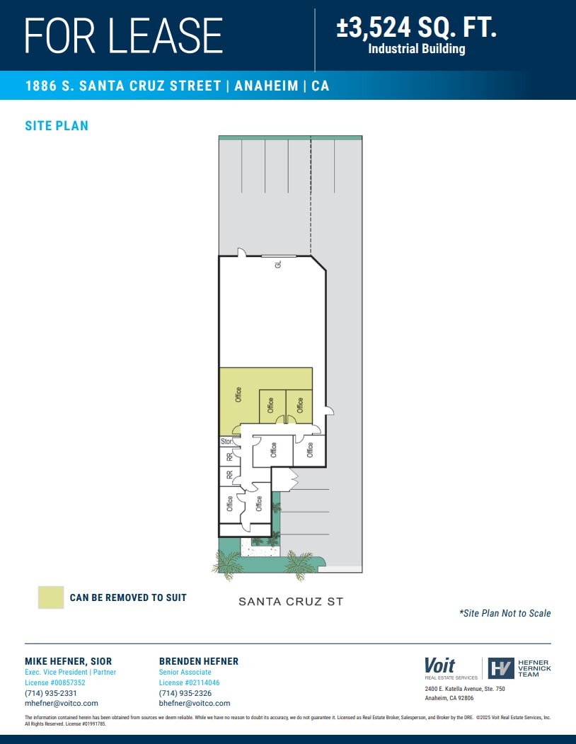 1884-1886 S Santa Cruz St, Anaheim, CA à louer Plan de site– Image 1 sur 1