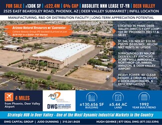 Plus de détails pour 2525 E Beardsley Rd, Phoenix, AZ - Industriel/Logistique à vendre