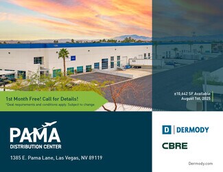 Plus de détails pour 1385 Pama Ln, Las Vegas, NV - Industriel/Logistique à louer